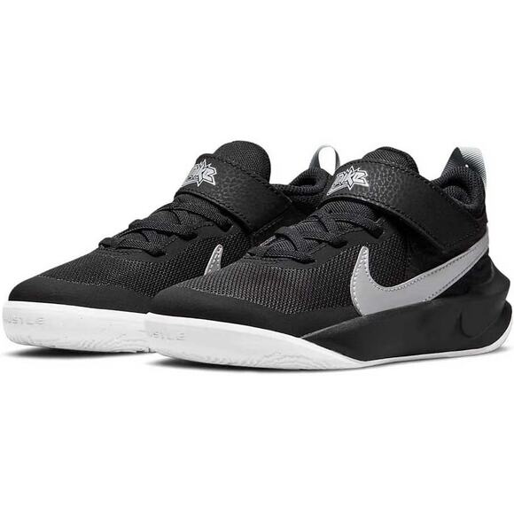 NWT NIKE unisex GS Great School Trainers Shoes,Black/White/Metallic Silver-4.5 - Picture 1 of 6
